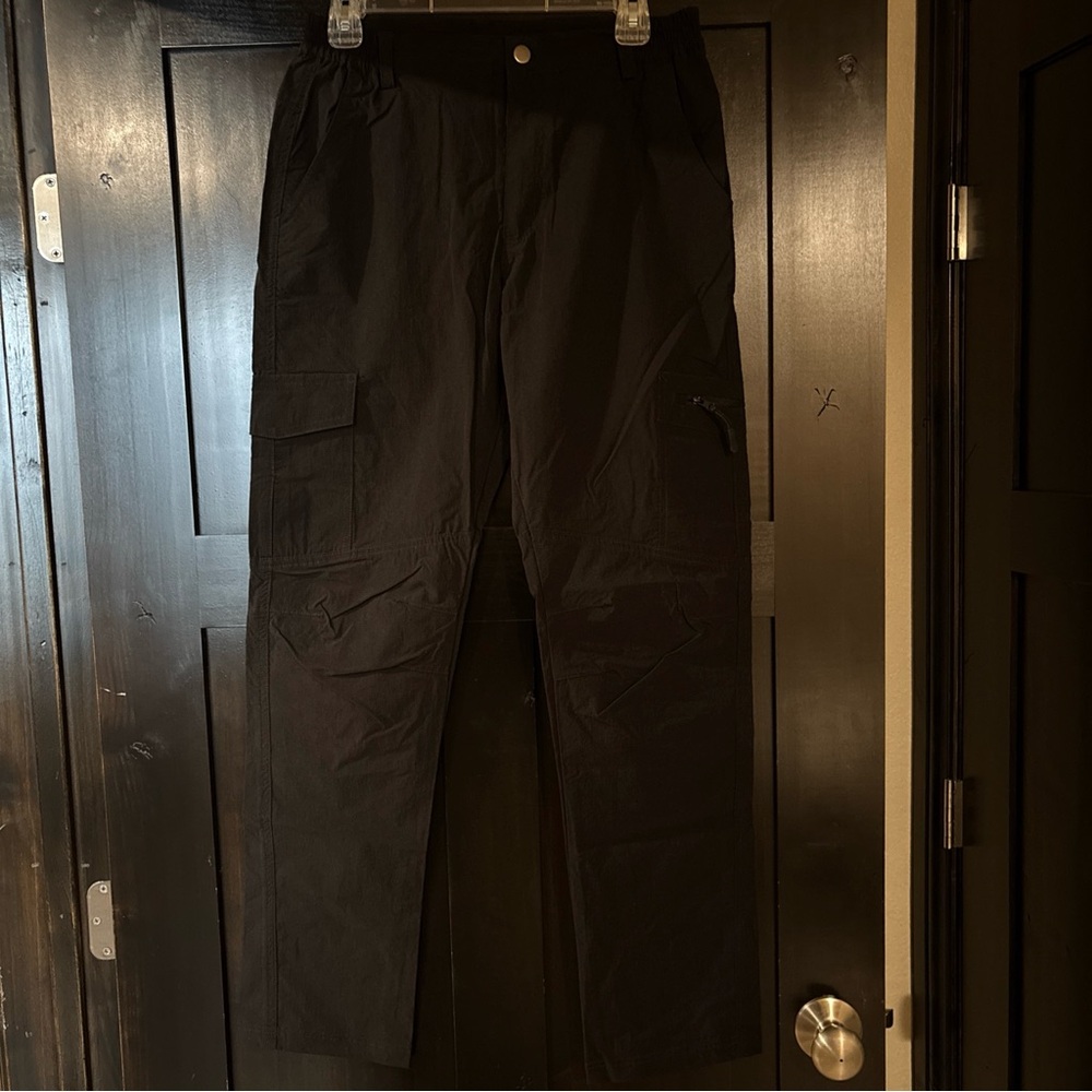 Nonwe Black Cargo Water Resistant Pants